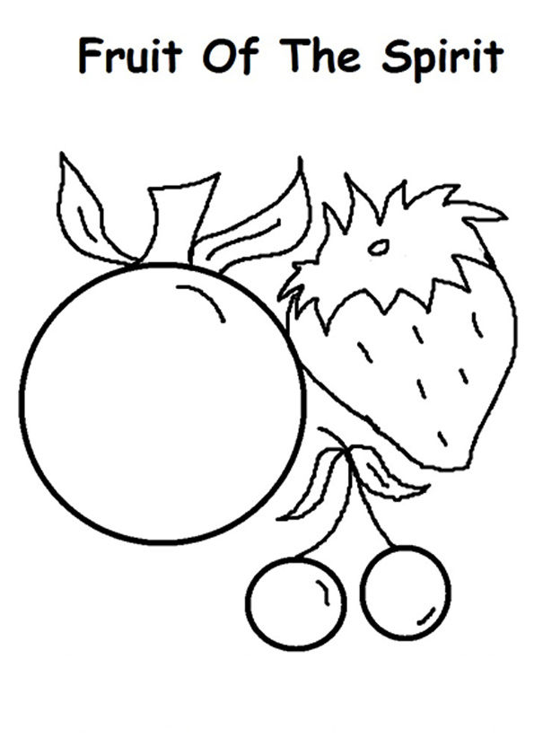 Free Printable Cherries Coloring Pages, Cherries Coloring Pictures for